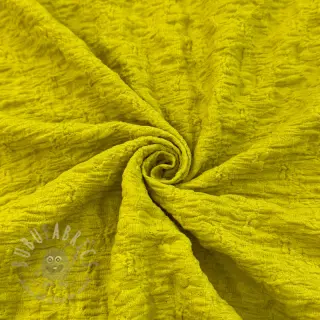 Bomullstyg SMOGGED EMBROIDERY lime
