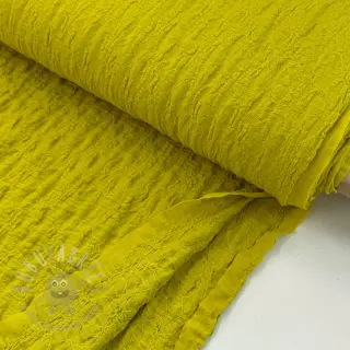 Bomullstyg SMOGGED EMBROIDERY lime