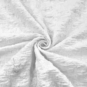 Bomullstyg SMOGGED EMBROIDERY white