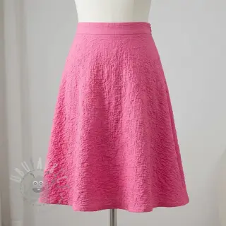 Bomullstyg SMOGGED EMBROIDERY fuchsia