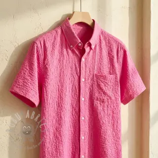 Bomullstyg SMOGGED EMBROIDERY fuchsia