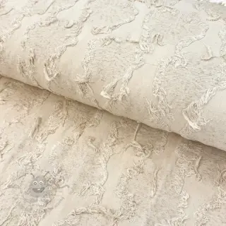 Bomullstyg med lin JACQUARD RUFFLE