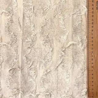 Bavlnená látka s ľanom JACQUARD RUFFLE