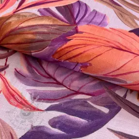 Viskos med lin Painted leaves