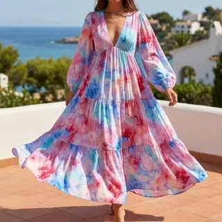 Viskóza SATIN Blurricio design C