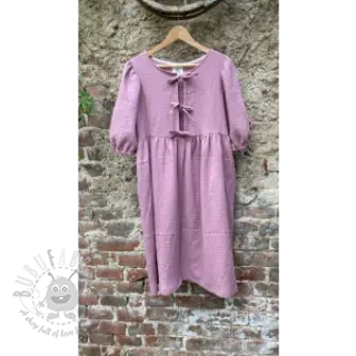 Dubbelgasväv/muslin dark lilac ORGANIC