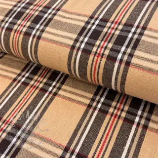 Dekorationstyg Ecossais beige coffee