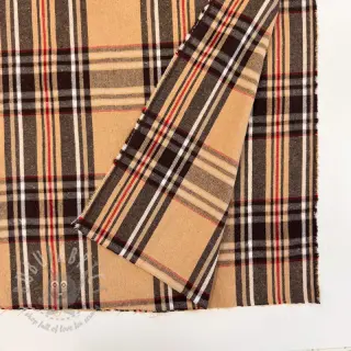 Dekorationstyg Ecossais beige coffee