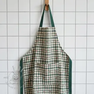 Dekorationstyg jacquard Ollon vert rouge