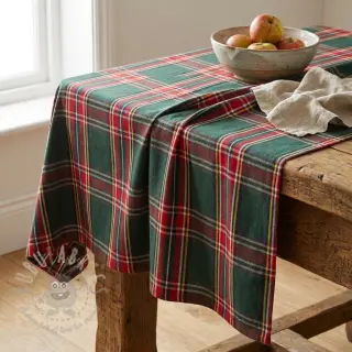 Dekorationstyg Ecossais vert rouge