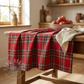 Dekorationstyg Ecossais rouge vert