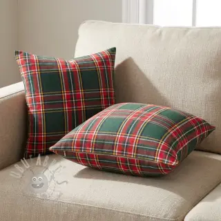 Dekorationstyg Ecossais vert rouge