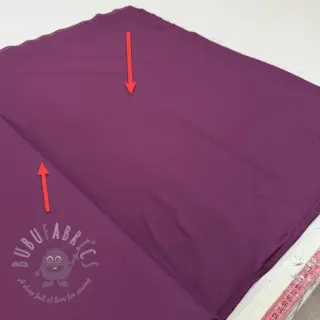 Bomullstyg med viskos aubergine 2:a sortering