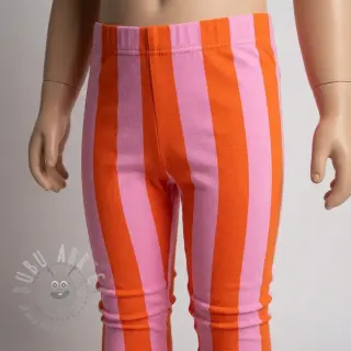 Kardat sweatshirttyg SOFT Stripes orange