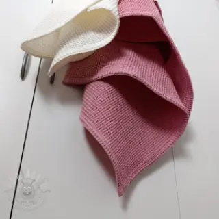 Bomull med vaffelbindning mauve