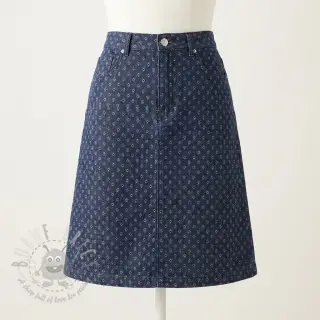 JEANS DENIM 6 OZ Big flakes dark blue