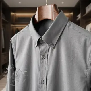 Bomullspoplin 0151 dark grey