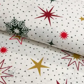 Dekorationstyg premium Magic star red gold