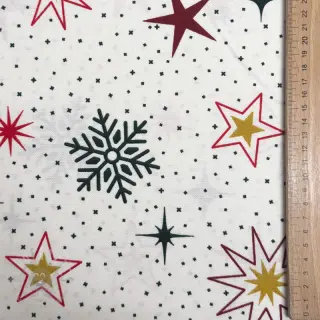Dekorationstyg premium Magic star red gold