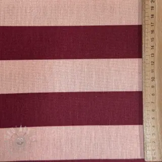 Dekorationstyg premium Joyful basic stripe wine