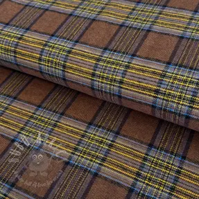 Bomullstyg FLANEL YARN DYED BRUSHED CHECK design A