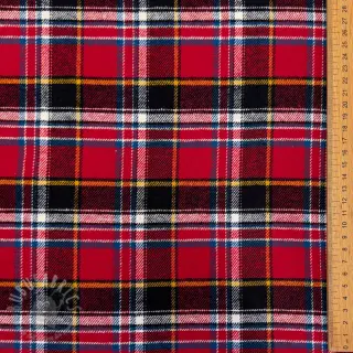 Bomullstyg FLANEL YARN DYED BRUSHED CHECK design E