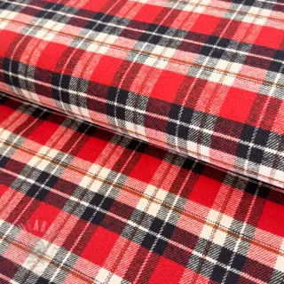 Bomullstyg FLANEL YARN DYED BRUSHED CHECK design I
