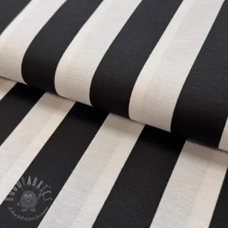 Dekorationstyg premium Joyful basic stripe black