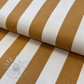 Dekorationstyg premium Joyful basic stripe yellow