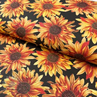 Dekorationstyg premium Golden bloom night digital print