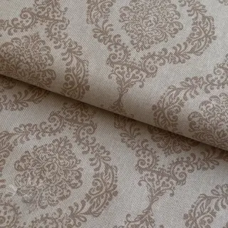 Dekorationstyg Linenlook Baroque damask charm taupe