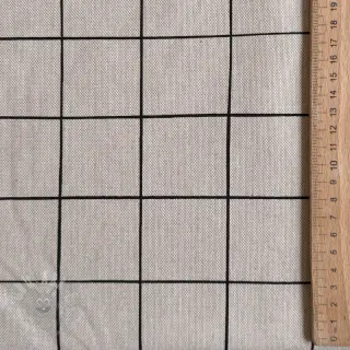Dekorationstyg Linenlook Freehand grid lines