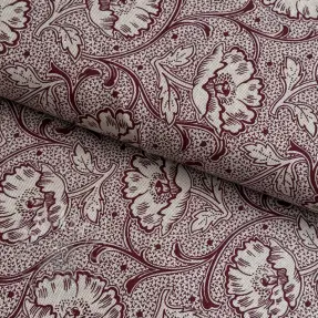Dekorationstyg Linenlook Bloomy art craft wine
