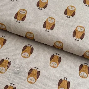 Dekorationstyg Linenlook Night owl nap