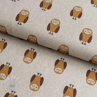 Dekorationstyg Linenlook Night owl nap