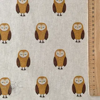 Dekorationstyg Linenlook Night owl nap