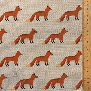 Dekorationstyg Linenlook Fox parade line