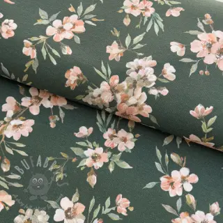 Dekorationstyg premium Soft painted blossom army digital print
