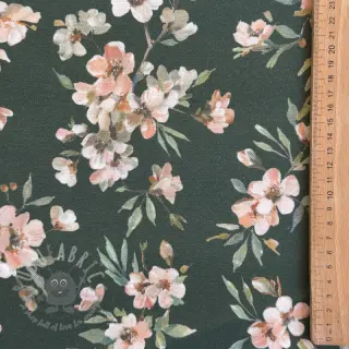 Dekorationstyg premium Soft painted blossom army digital print