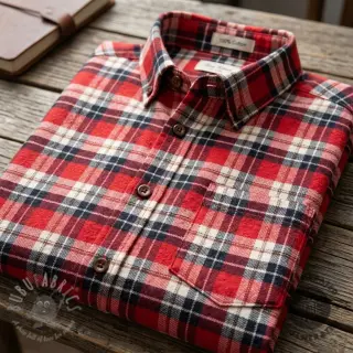 Bomullstyg FLANEL YARN DYED BRUSHED CHECK design I