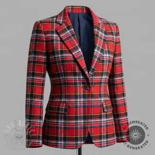 Bomullstyg FLANEL YARN DYED BRUSHED CHECK design E