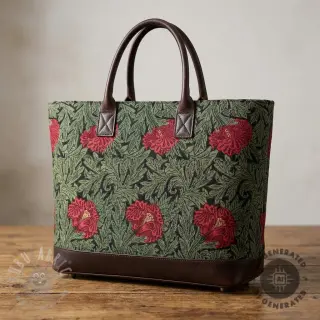 Dekorationstyg GOBELIN premium Poppy art craft black
