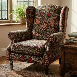 Dekorationstyg GOBELIN premium Ornate art craft black