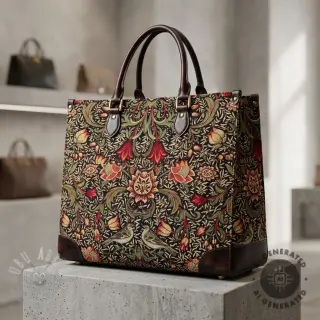 Dekorationstyg GOBELIN premium Ornate art craft black