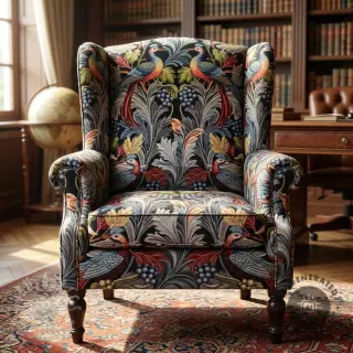 Dekorationstyg GOBELIN premium Leafy paradise bird