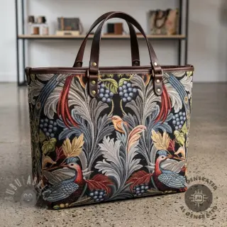Dekorationstyg GOBELIN premium Leafy paradise bird