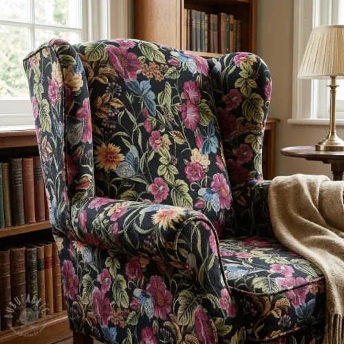 Dekorationstyg GOBELIN premium Vintage flower garden