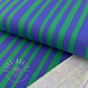 Sweatshirttyg Stripes by JENNIFER BOURON blue green ORGANIC