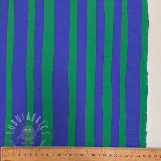 Sweatshirttyg Stripes by JENNIFER BOURON blue green ORGANIC