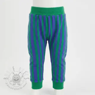 Sweatshirttyg Stripes by JENNIFER BOURON blue green ORGANIC